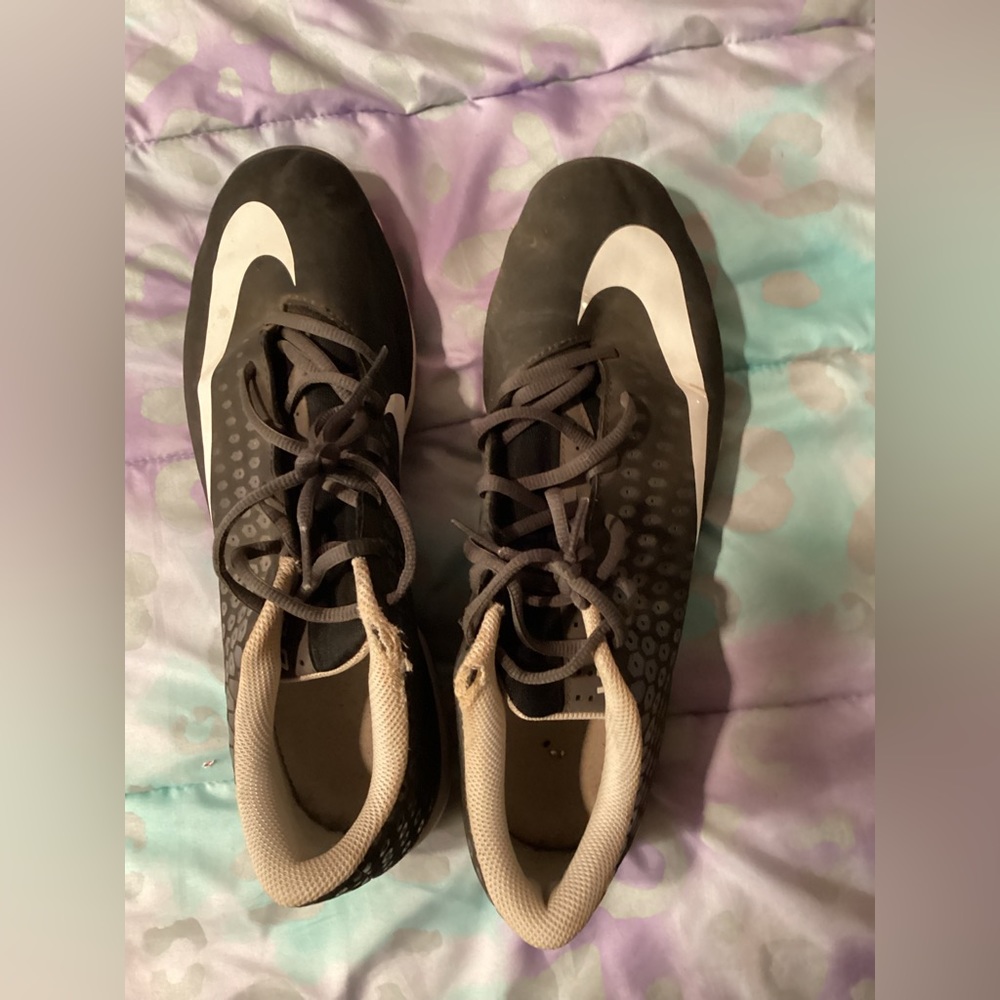 Nike Fastflex Vapor Baseball Cleats Shoes Black White Size 7 A07945 010